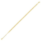 Gold Disc-Pattern Bracelet