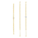Gold Disc-Pattern Bracelet