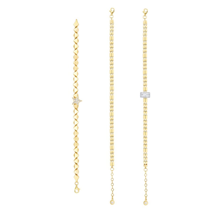 Gold Asymmetric Star Bracelet