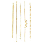 Gold Stone Triangle Bracelet