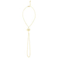 Gold North Star Hand Chain Bracelet