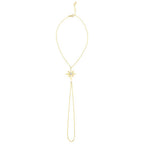 Gold North Star Hand Chain Bracelet