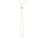 Gold North Star Hand Chain Bracelet