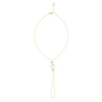 Gold Stone Snake Hand Chain Bracelet