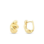 Gold Flower-Shaped Earrings