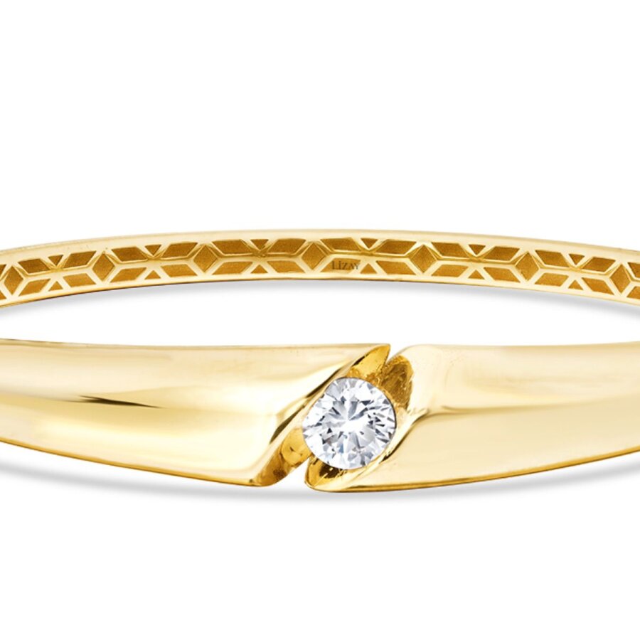 Gold Stone Bangle