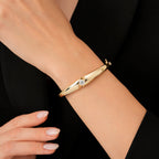 Gold Stone Bangle