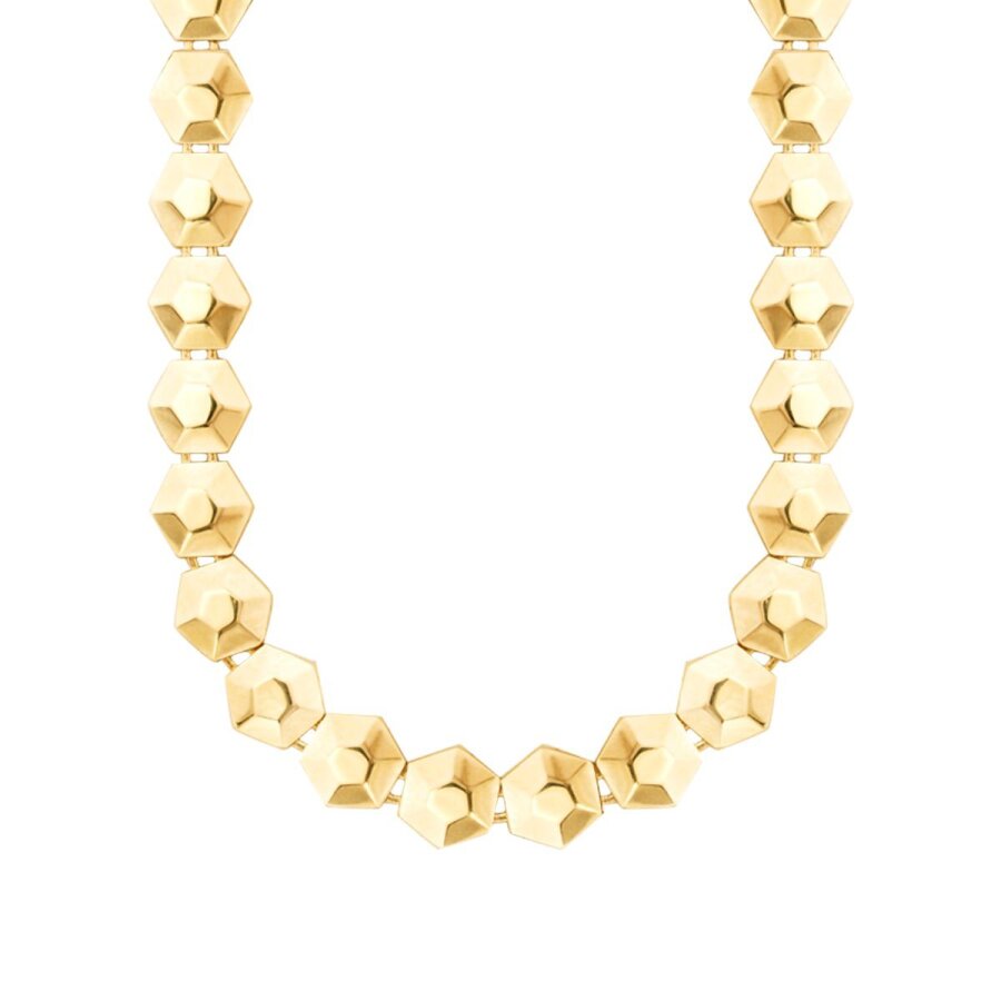 Gold Hexagon Necklace