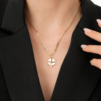 Gold Chain Clover Necklace