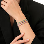 3.92 Carat Diamond Ruby Bracelet