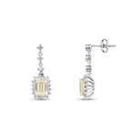 3.85 Carat Diamond Fancy Earrings