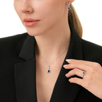 0.66 Carat Diamond Sapphire Ring