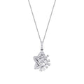 0,23 Carat Diamond Baguette Star Necklace