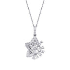 0,23 Carat Diamond Baguette Star Necklace