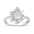 0,30 Carat Diamond Baguette Star Ring