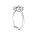 0,30 Carat Diamond Baguette Star Ring