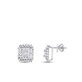 0,19 Carat Diamond Baguette Earrings