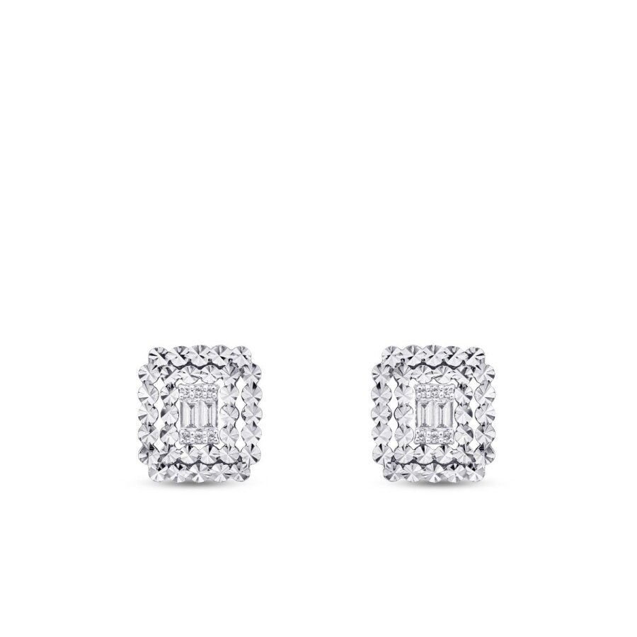 0,19 Carat Diamond Baguette Earrings