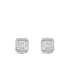 0,19 Carat Diamond Baguette Earrings