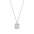 0,08 Carat Diamond Baguette Necklace