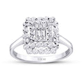 0,08 Carat Diamond Baguette Ring