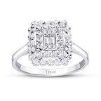 0,08 Carat Diamond Baguette Ring