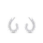 1.12 Carat Diamond Baguette Earrings