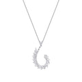 0.96 Carat Diamond Baguette Necklace