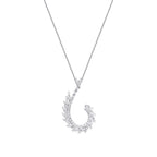 0.96 Carat Diamond Baguette Necklace
