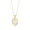 Gold Enamel Letter Necklace