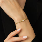 Gold Opal Stone Bracelet
