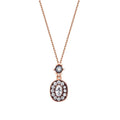 Gold Oval Stone Necklace