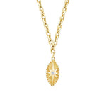 Gold North Star Chain Necklace