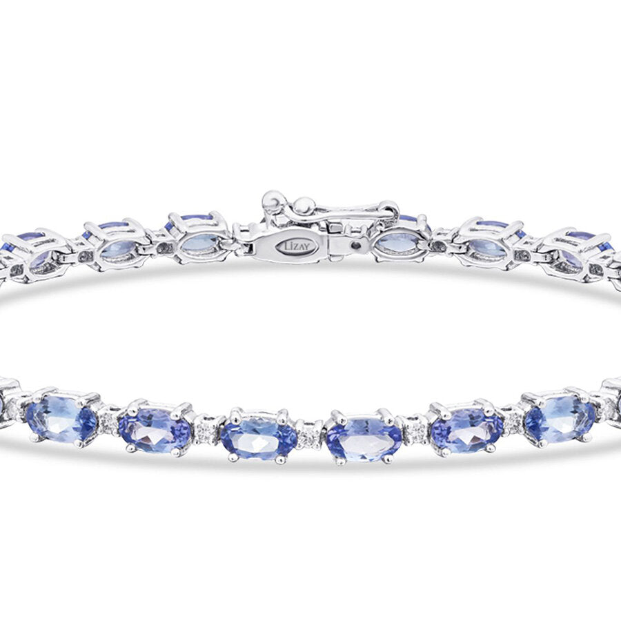 6,73 Carat Diamond Tanzanite Bracelet