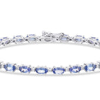 6,73 Carat Diamond Tanzanite Bracelet