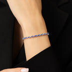 6,73 Carat Diamond Tanzanite Bracelet