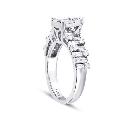 0,97 Carat Diamond Baguette Ring