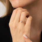0,44 Carat Diamond Pear Solitaire Engagement Ring