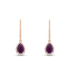 1.25 Carat Diamond Amethyst Earrings