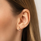 1.34 Carat Diamond Morganite Earrings