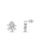 0.59 Carat Diamond Baguette Earrings