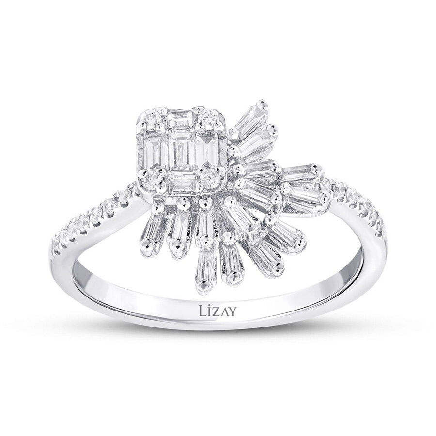 0.36 Carat Diamond Baguette Ring