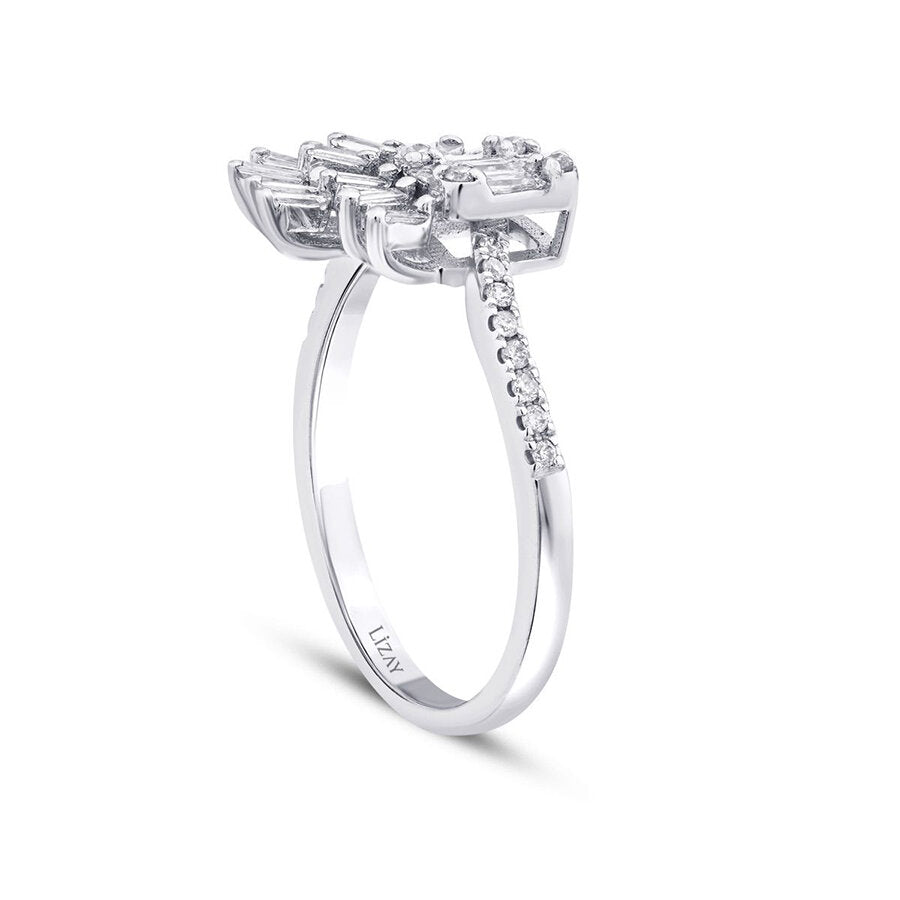 0.36 Carat Diamond Baguette Ring