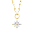 Gold Stone Flower Necklace