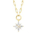 Gold Stone Flower Necklace