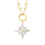 Gold Stone Flower Necklace