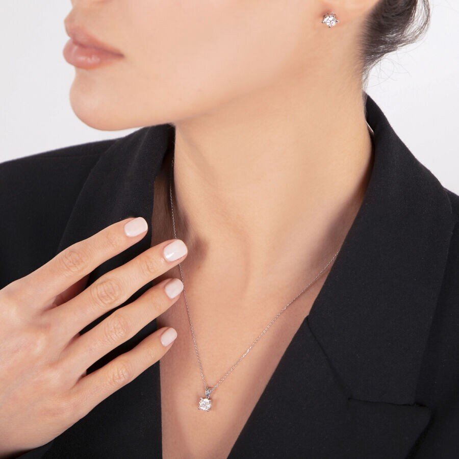 0,50 Carat Diamond Solitaire Necklace