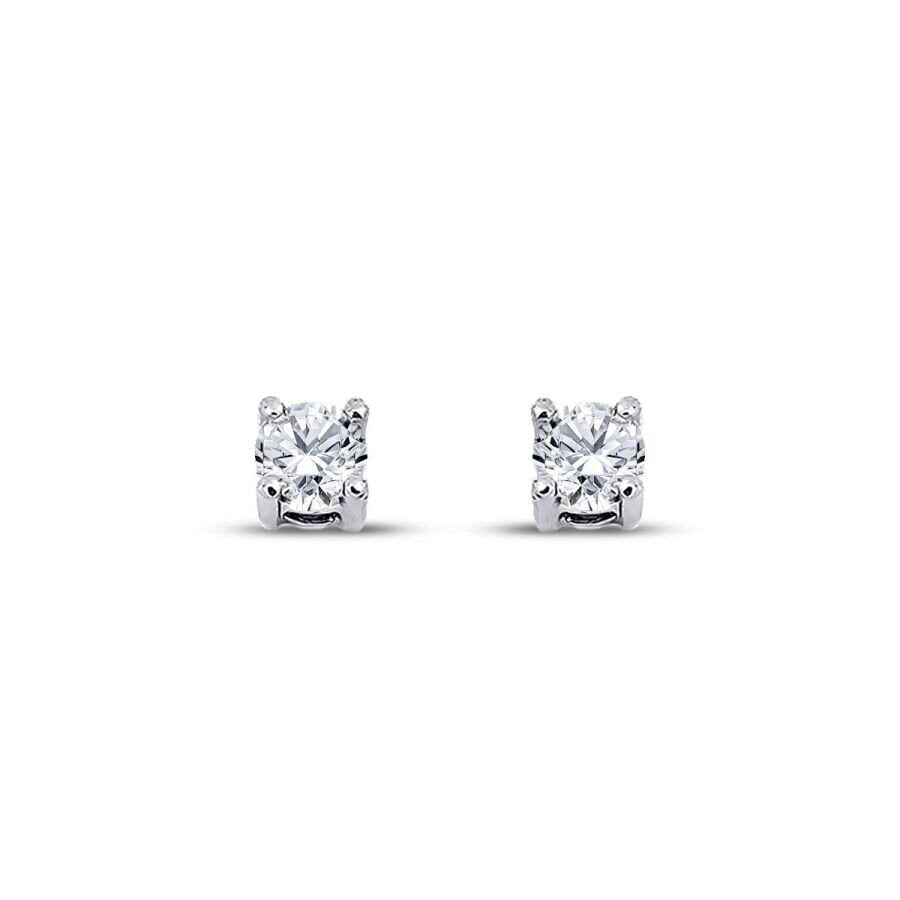 0,10 Carat Diamond Solitaire Earrings