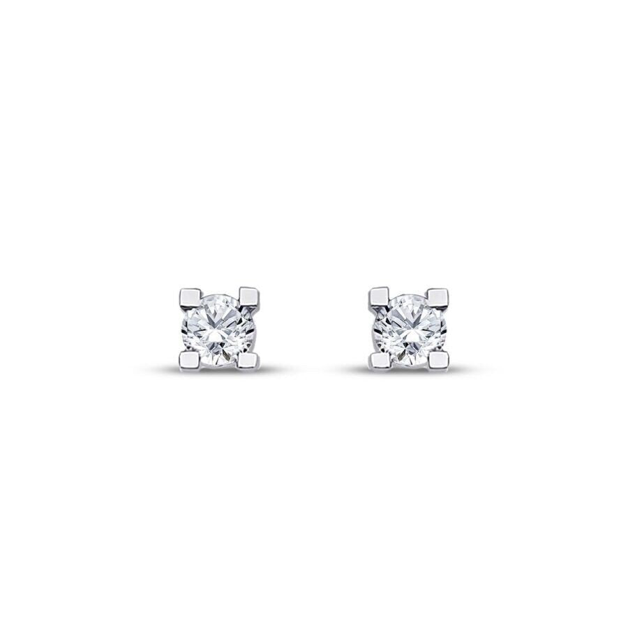 0,20 Carat Diamond Solitaire Earrings