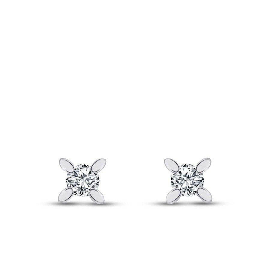 0,20 Carat Diamond Solitaire Earrings
